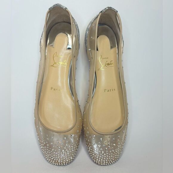 Christian Louboutin Patinotte Flat Strass 37 - Picture 5 of 14